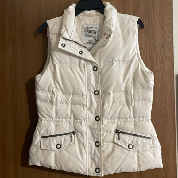 Eddie Bauer Jackets & Blazers - Eddie Bauer cream colored vest size medium